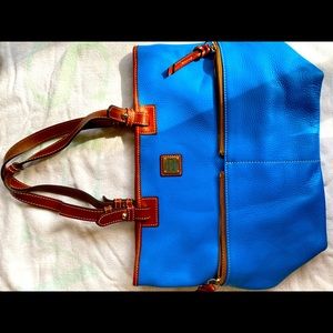 Dooney & Bourke blue leather purse